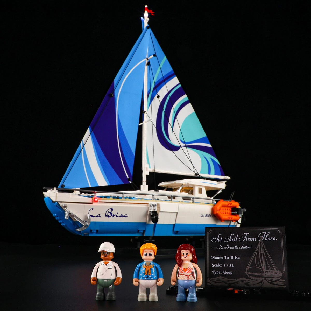 LUMIBRICKS - FUNWHOLE The Sailboat: La Brisa F9074 X004LDKPAD