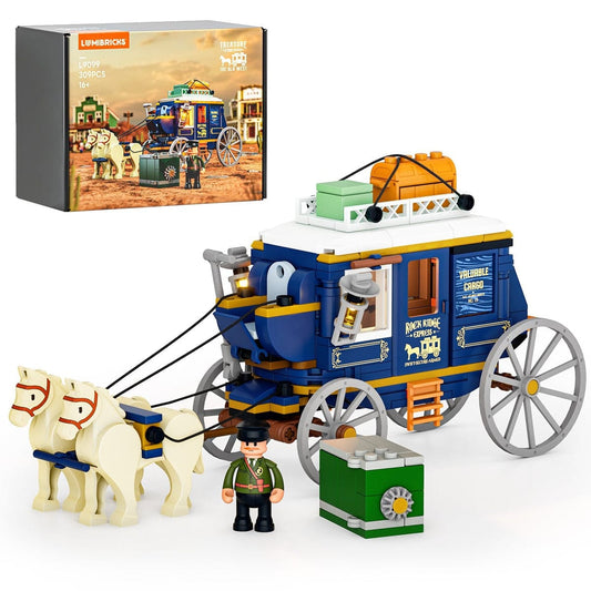 LUMIBRICKS - FUNWHOLE Western Treasure Stagecoach L9099 X002C6QRMX