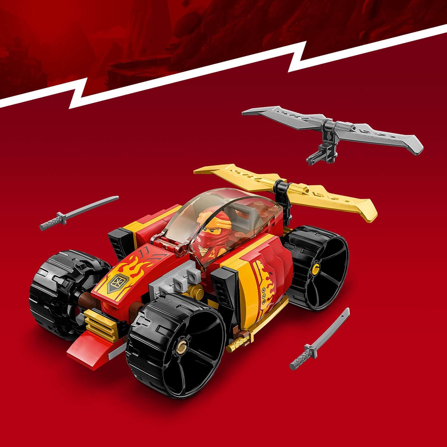 Toys & Games > Toys > Construction Toys > Interlocking Blocks > LEGO > LEGO Ninjago Lego Ninjago 71780 Kai’s Ninja Race Car EVO for Children Ages 6 and Up 673419371957