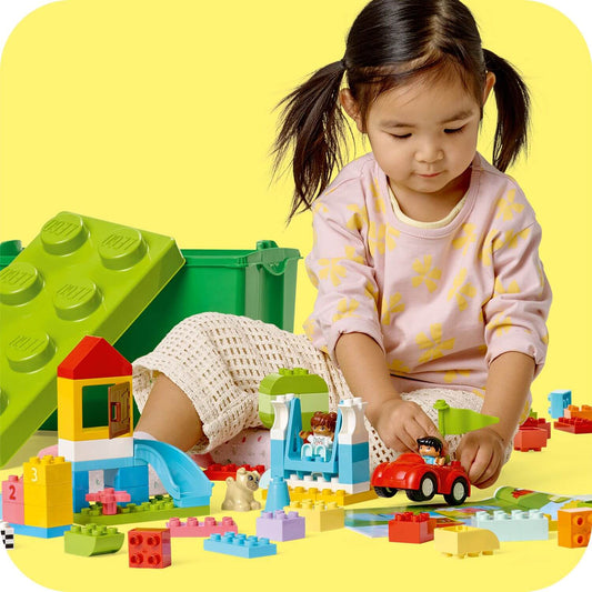 Toys & Games > Toys > Construction Toys > Interlocking Blocks > LEGO > LEGO Duplo Lego Duplo 10914 Deluxe Brick Box for Children Ages 18 Months and Up 5702016617757