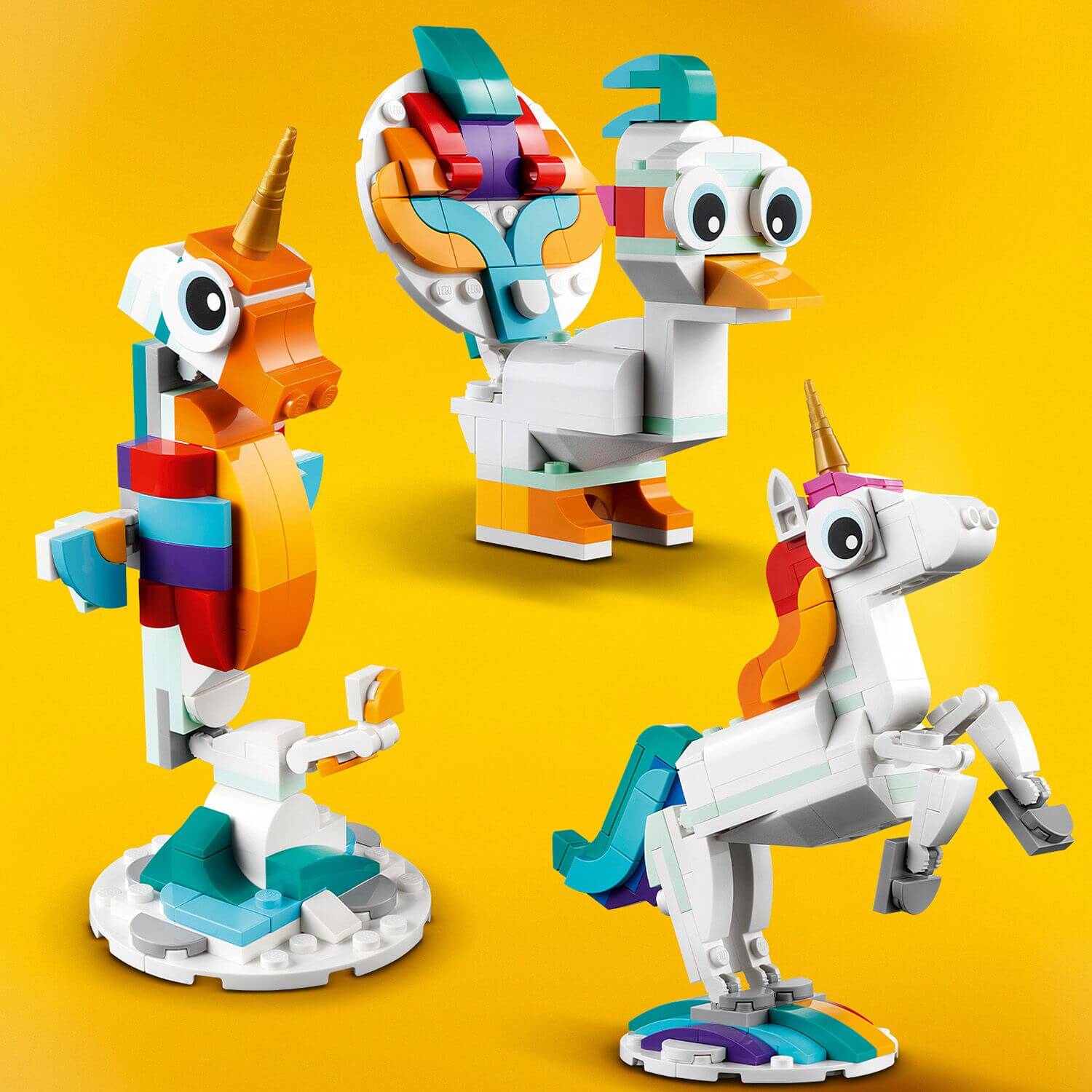 Toys & Games > Toys > Construction Toys > Interlocking Blocks > LEGO > LEGO Creator Lego Creator 3 in 1 31140 Magical Unicorn Playset for Ages 7 and Up 673419374866