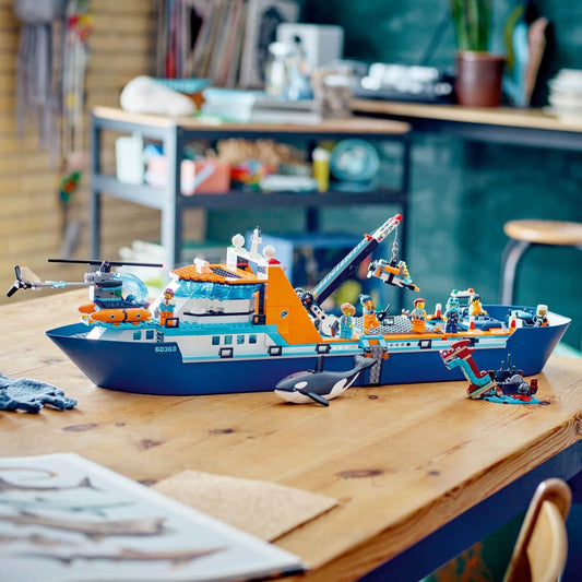 Toys & Games > Toys > Construction Toys > Interlocking Blocks > LEGO > LEGO City Lego City 60368 Artic Explorer Ship Floatable Toy Boat for Ages 7 & Up 5702017416281