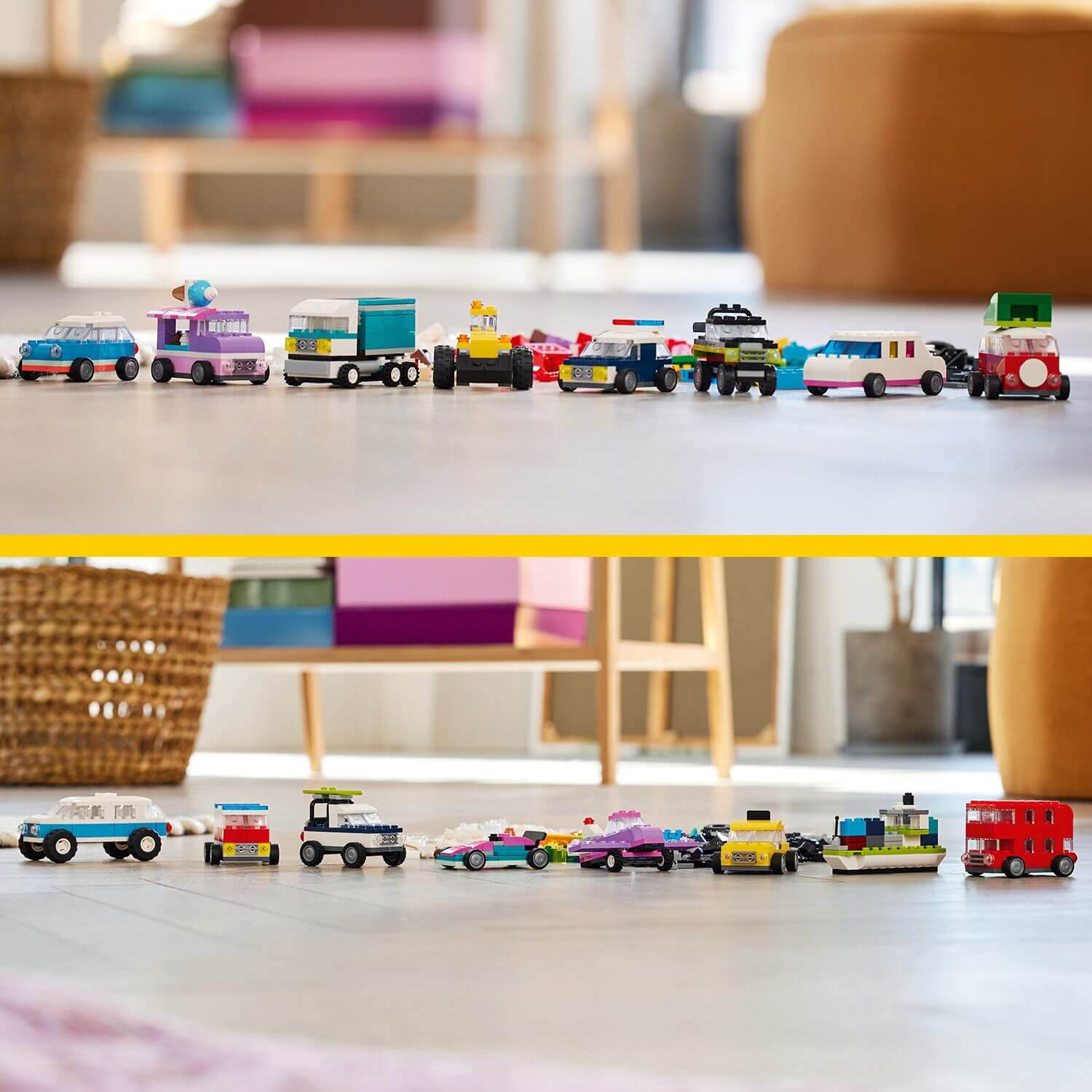Toys & Games > Toys > Construction Toys > Interlocking Blocks > LEGO > LEGO Classic Lego Classic 11036 Creative Vehicles Building Toy for Ages 4 and Up 673419388184