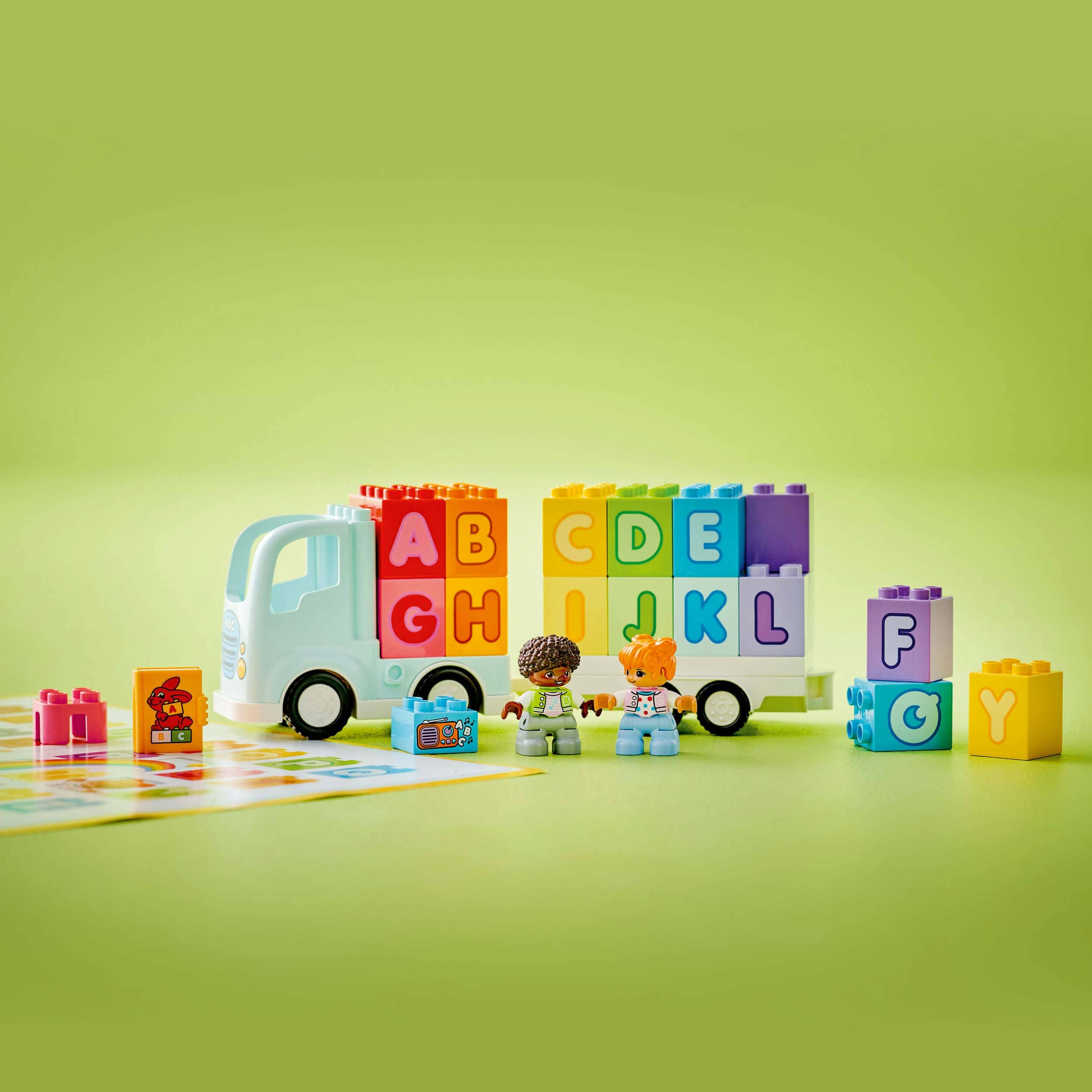 Toys & Games > Toys > Construction Toys > Interlocking Blocks > LEGO > LEGO Duplo Lego Duplo Town 10421 Alphabet Truck Playset for Toddlers Ages 2 & Up 673419387477