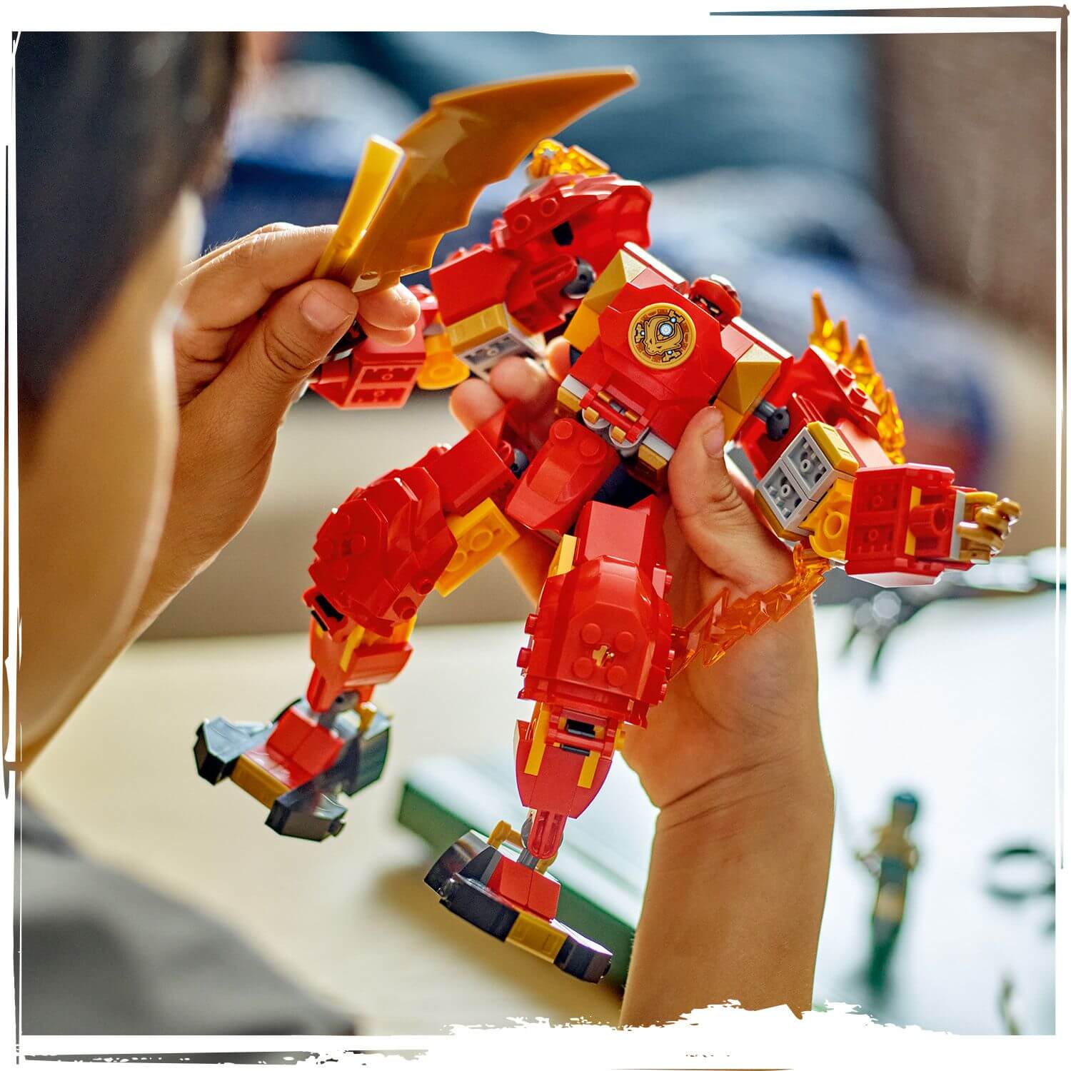 Toys & Games > Toys > Construction Toys > Interlocking Blocks > LEGO > LEGO Ninjago Lego Ninjago 71808 Kai's Elemental Fire Mech Playset for Ages 7 and Up 5702017584522