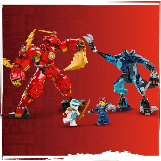 Toys & Games > Toys > Construction Toys > Interlocking Blocks > LEGO > LEGO Ninjago Lego Ninjago 71808 Kai's Elemental Fire Mech Playset for Ages 7 and Up 5702017584522