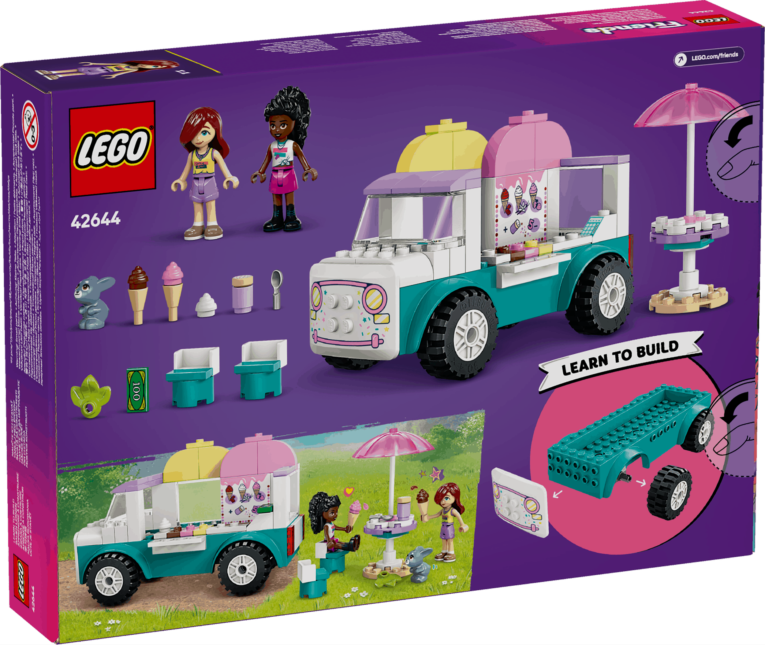 Toys & Games > Toys > Construction Toys > Interlocking Blocks > LEGO > Friends Lego Friends 42644 Heartlake City Ice Cream Truck Playset for Ages 4+ 673419402101