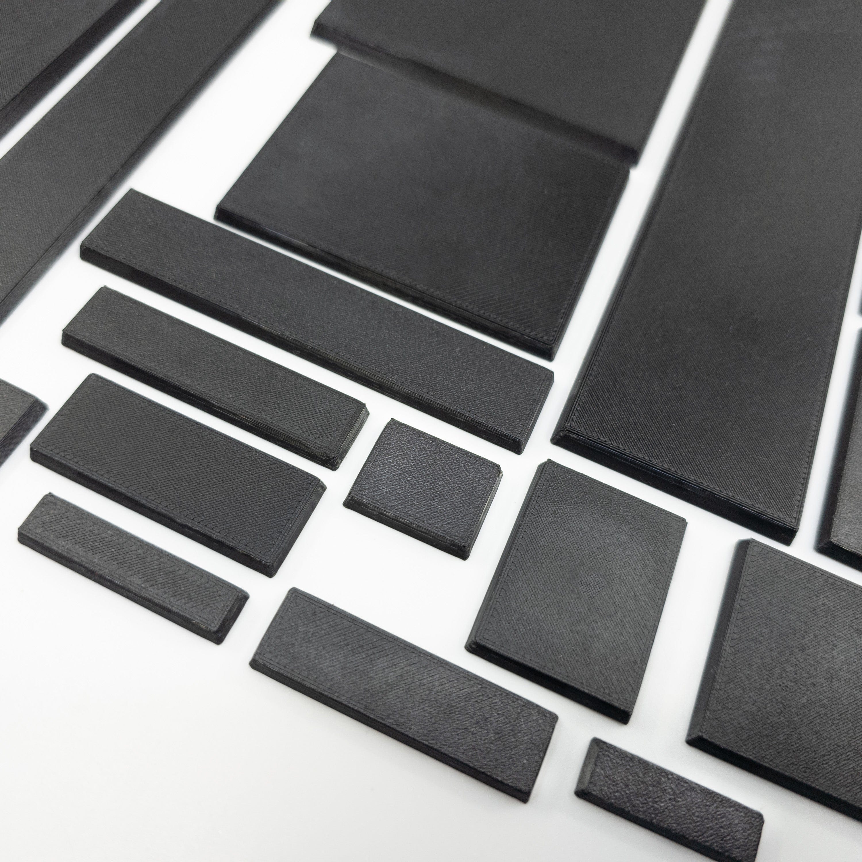 Base Rectangle Bases Range Sizes - 125x50mm to 200x175mm Large Sizes 3d Print Full Range Tabletop Games