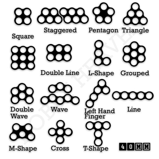 Movement Tray 40mm Movement Trays for Miniatures | Tabletop Wargames Compatible | Full Range
