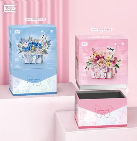 LOZ Eternal Flowers Pink Butterfly Bouquet 1967 6932691919672