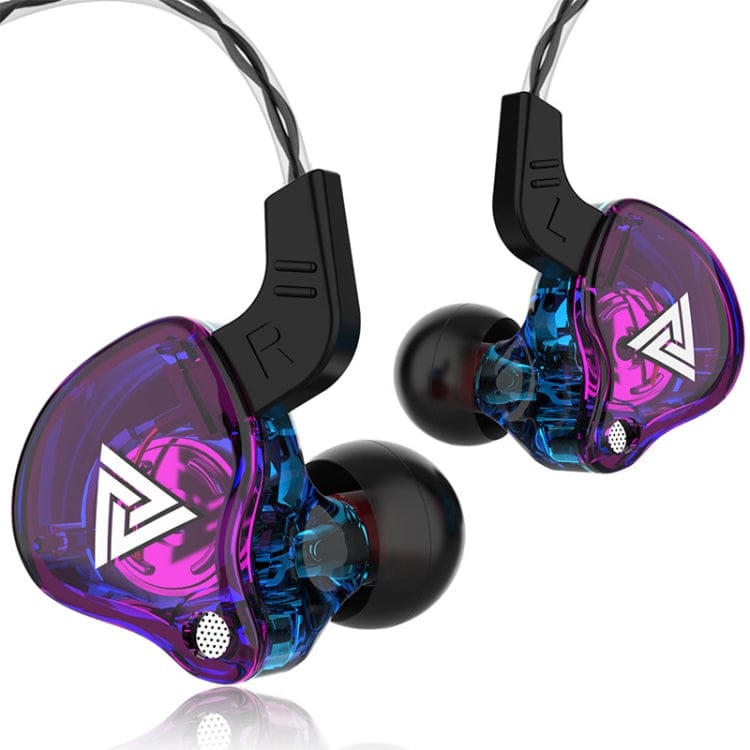Apple Accessories 1 PCS / Colorful Purple QKZ AK6 3.5mm In-Ear Wired Subwoofer Sports Earphone, Cable Length: About 1.2m, 1 PCS, 1 Pair
