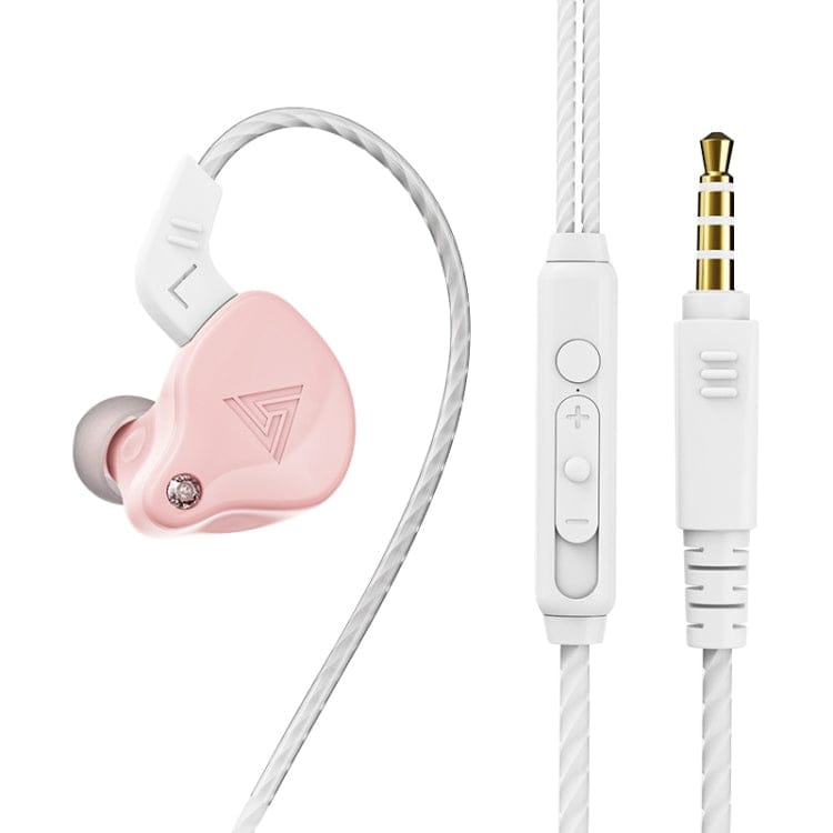 Apple Accessories 1 PCS / Cherry Blossom Pink QKZ AK6-X 3.5mm In-Ear Wired Subwoofer Sports Earphone with Microphone, Cable Length: About 1.2m, 1 PCS