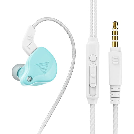 Apple Accessories 1 PCS / Glazed Blue QKZ AK6-X 3.5mm In-Ear Wired Subwoofer Sports Earphone with Microphone, Cable Length: About 1.2m, 1 PCS