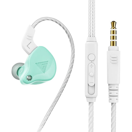 Apple Accessories 1 PCS / Apple Green QKZ AK6-X 3.5mm In-Ear Wired Subwoofer Sports Earphone with Microphone, Cable Length: About 1.2m, 1 PCS