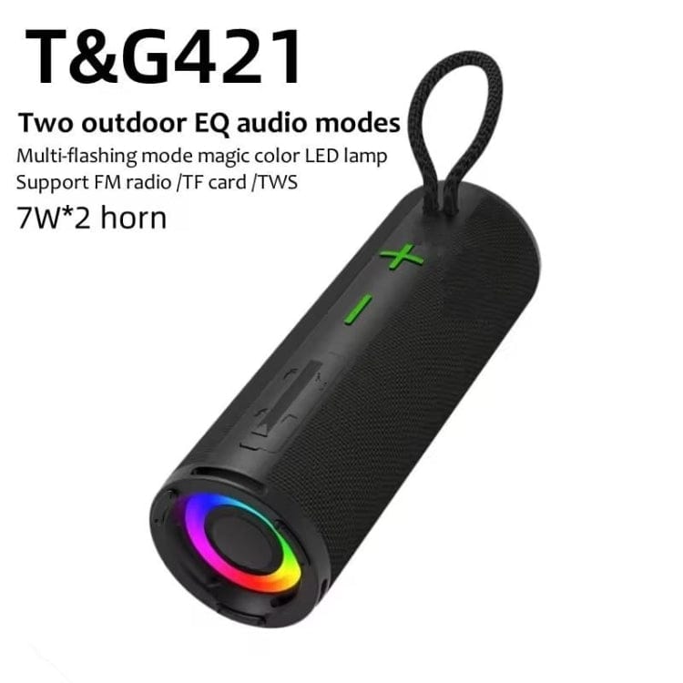 T&G TG-421 RGB BT Outdoor Waterproof Speakers(Purple)