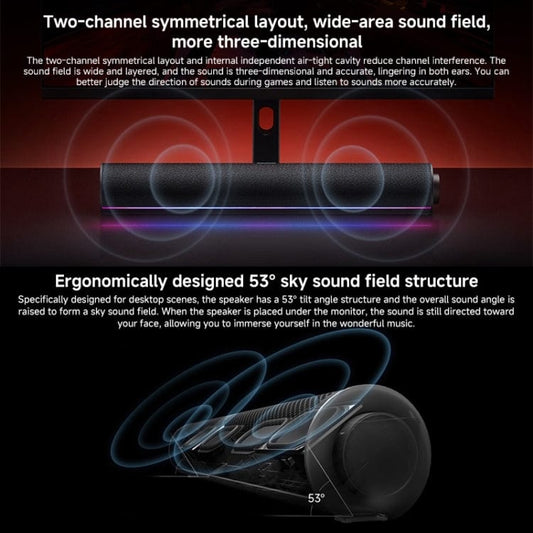 Xiaomi Redmi Computer Bluetooth Speaker with RGB Ambience Light(Black)