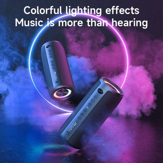 Zealot S51 Pro Shocking Bass Bluetooth Speaker with Colorful Light(Black)