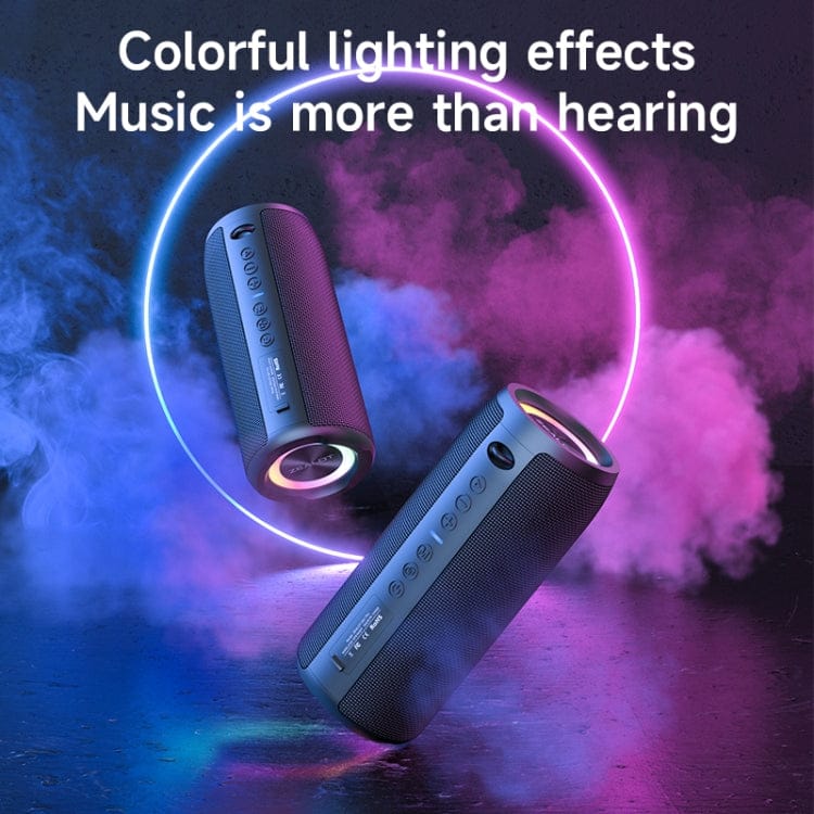 Zealot S51 Pro Shocking Bass Bluetooth Speaker with Colorful Light(Black)