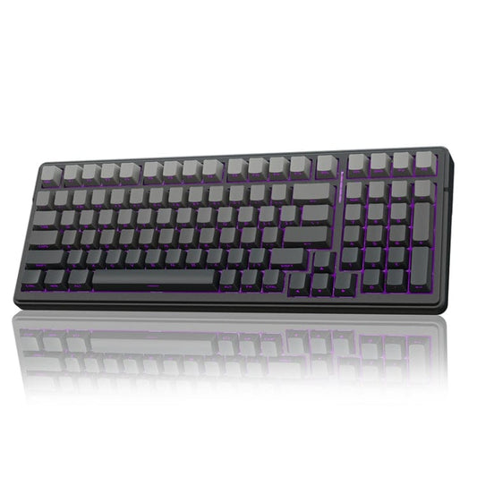 AULA F99 Pro 99 Keys Wired/2.4G/Bluetooth Three Model Customized RGB Mechanical Keyboard(Gradient Grey Side Carving)