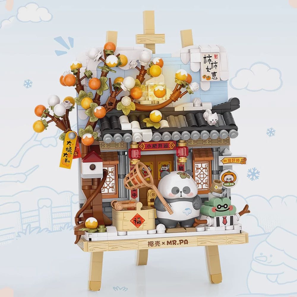 LOZ Winter Chalet Panda Painting Easel 7206 6932691972066