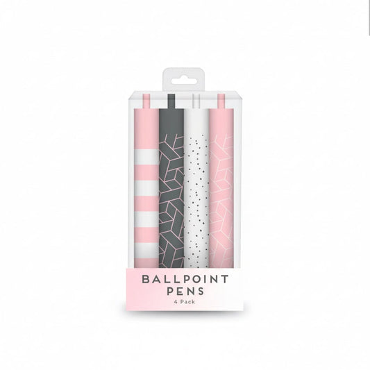 Printed ballpoint pens 4 pack 5056170330787