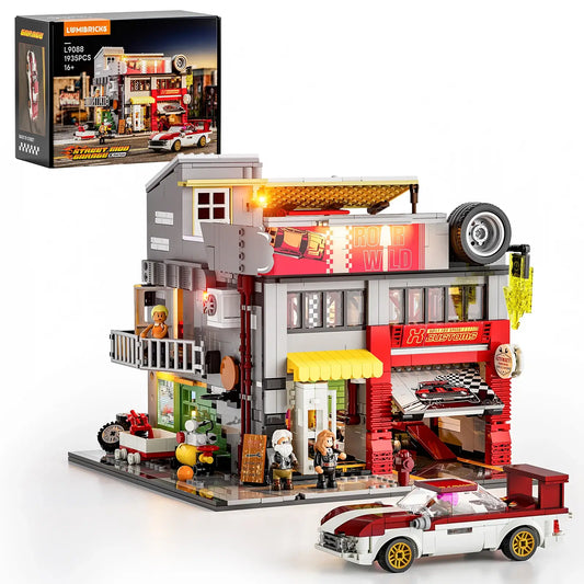 LUMIBRICKS - FUNWHOLE Modular Street MOD Garage L9088 X002C8BNAH