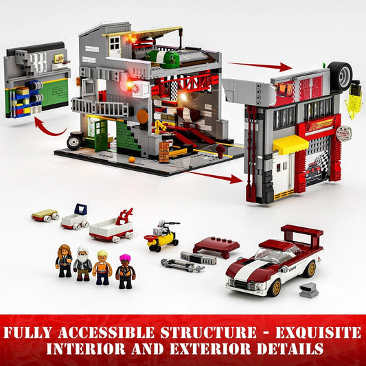 LUMIBRICKS - FUNWHOLE Modular Street MOD Garage L9088 X002C8BNAH