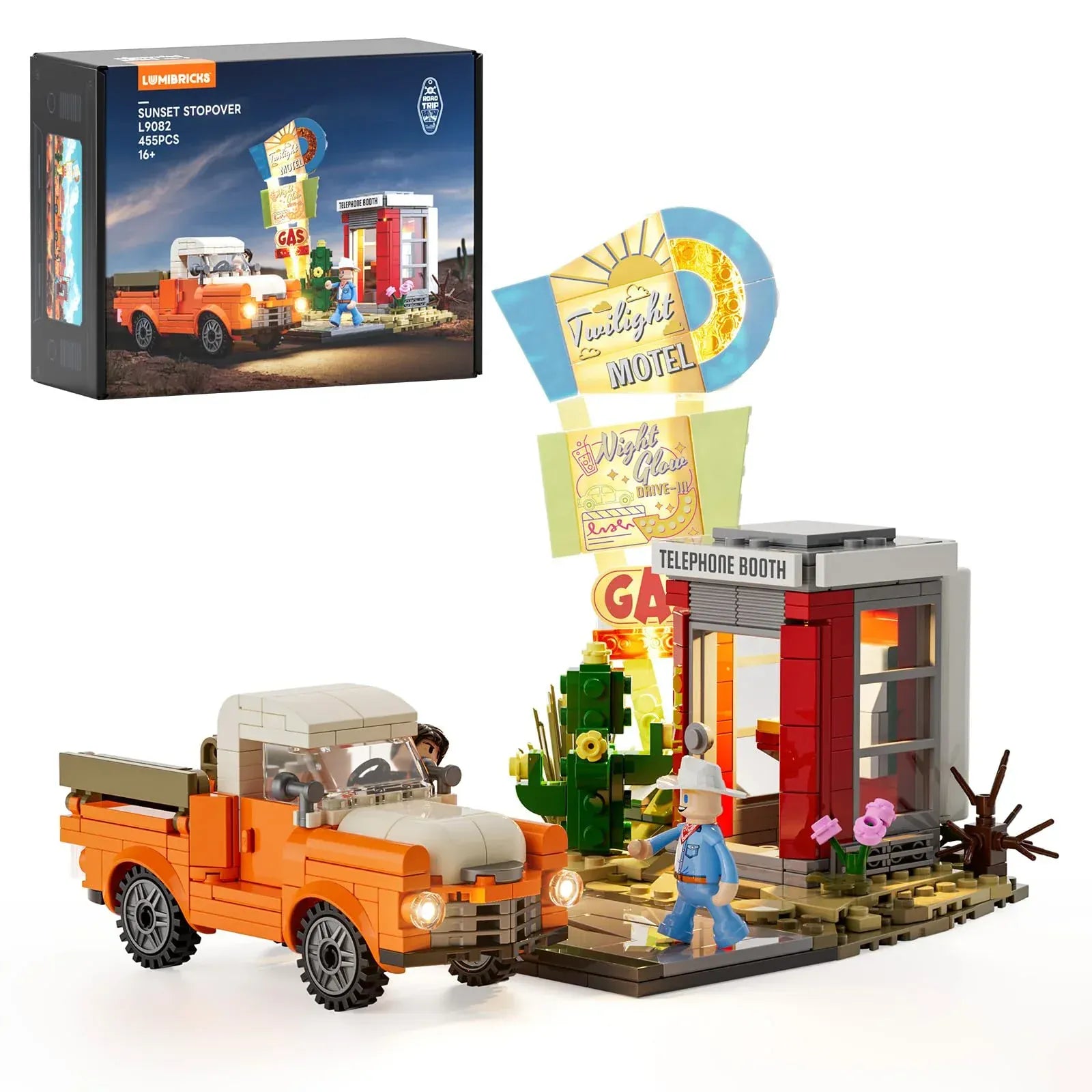 LUMIBRICKS - FUNWHOLE Sunset Stopover Rest Stop L9082 X002AJRK9B
