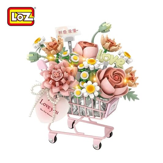 LOZ Pink Flower Trolley 4124 6932691941246