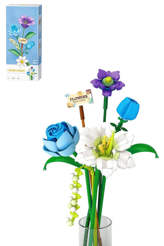 LOZ Eternal Flowers Blue Rose Bouquet 4602 6932691946029