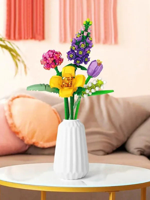 LOZ Eternal Flowers Lavender Purple Promise Bouquet 4604 6932691946043