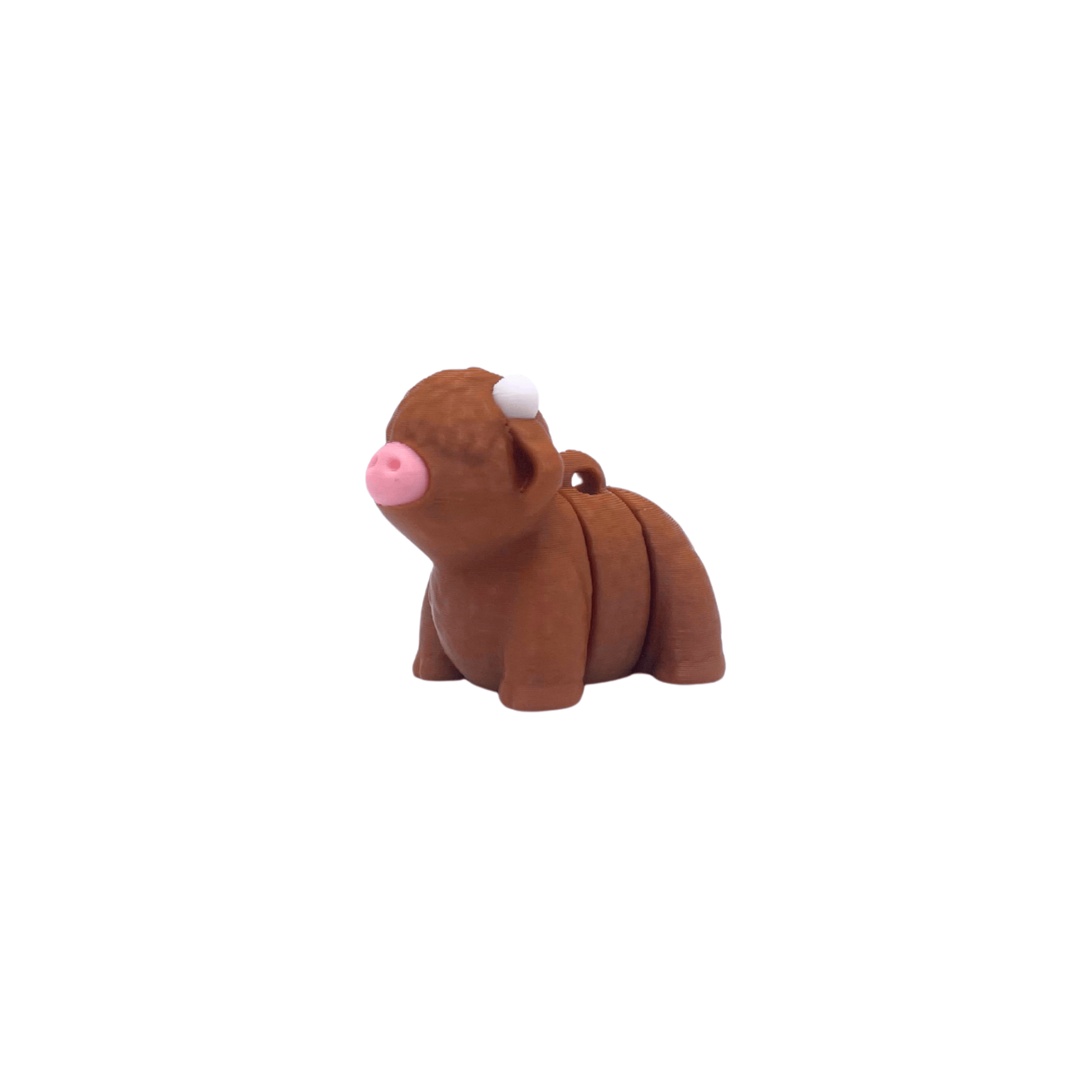 Dans Fidget Foundry Keyring Highland Cow Key Chain