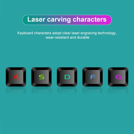 Computer & Networking SHIPADOO D620 104-key Wired RGB Color Cracked Backlight Gaming Keyboard Mouse Kit for Laptop, PC