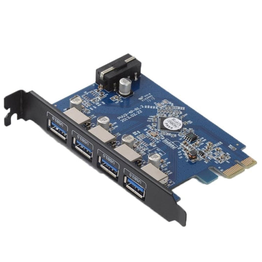 Computer & Networking 4 Ports USB3.0 ORICO PVU3-4P 4 Ports USB3.0 PCI Express Card for Desktop, 4 Ports USB3.0