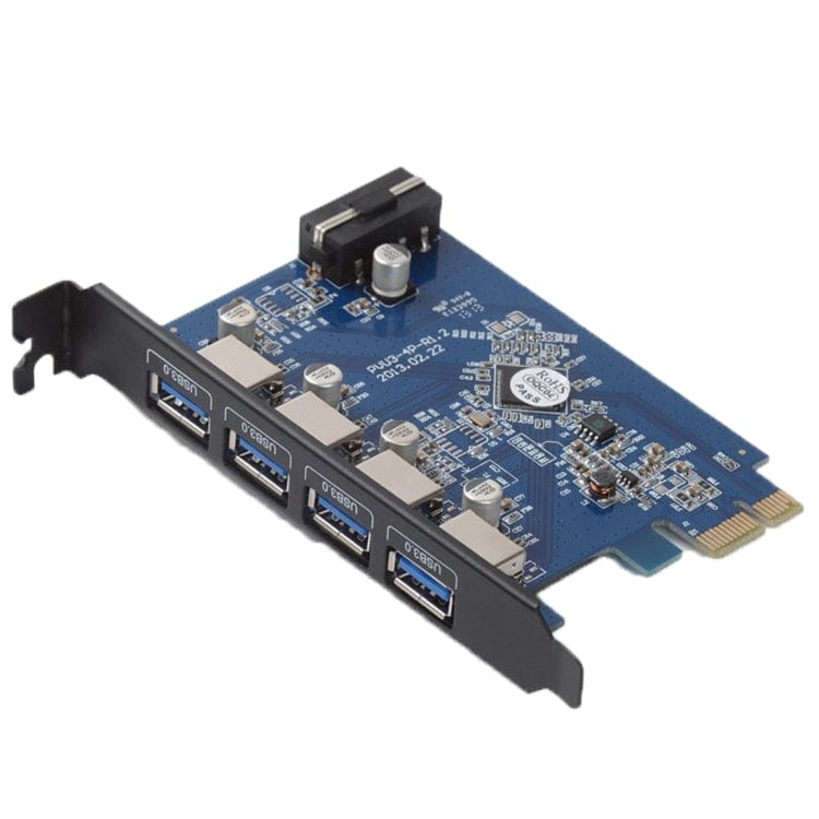 Computer & Networking 4 Ports USB3.0 ORICO PVU3-4P 4 Ports USB3.0 PCI Express Card for Desktop, 4 Ports USB3.0