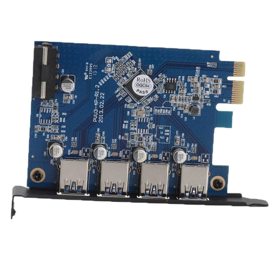 Computer & Networking 4 Ports USB3.0 ORICO PVU3-4P 4 Ports USB3.0 PCI Express Card for Desktop, 4 Ports USB3.0