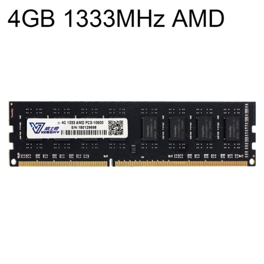 Computer & Networking 4GB 1333MHz AMD Vaseky 4GB 1333MHz AMD PC3-10600 DDR3 PC Memory RAM Module for Desktop, 4GB 1333MHz AMD