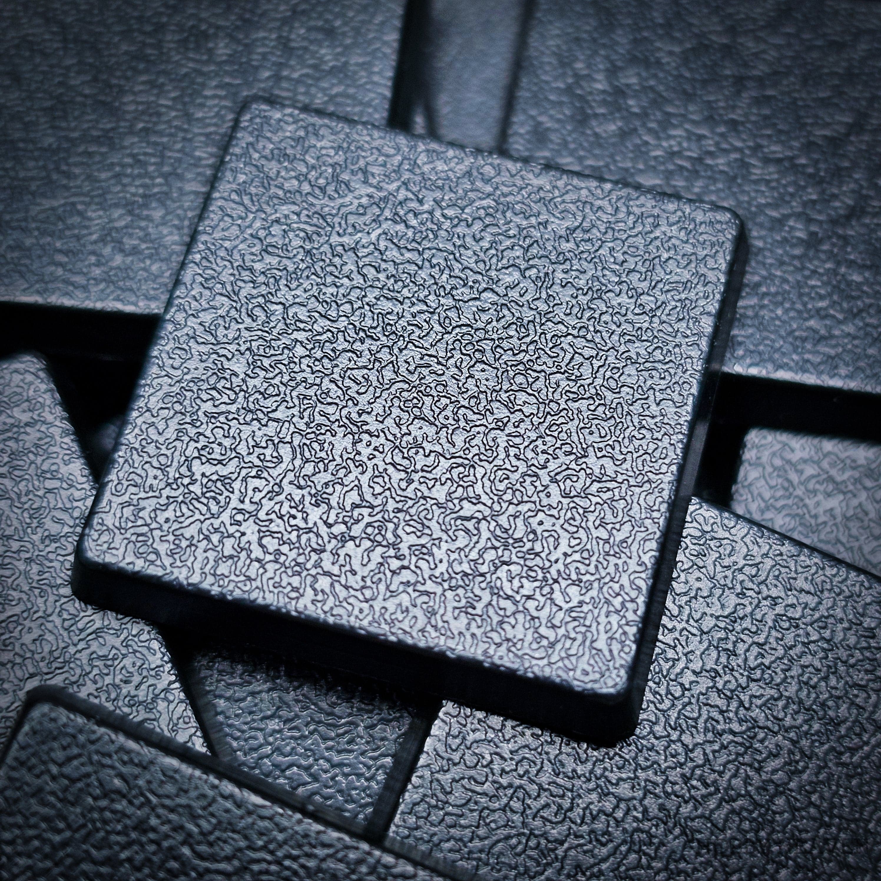 Base 25mm Square Plain Plastic Bases