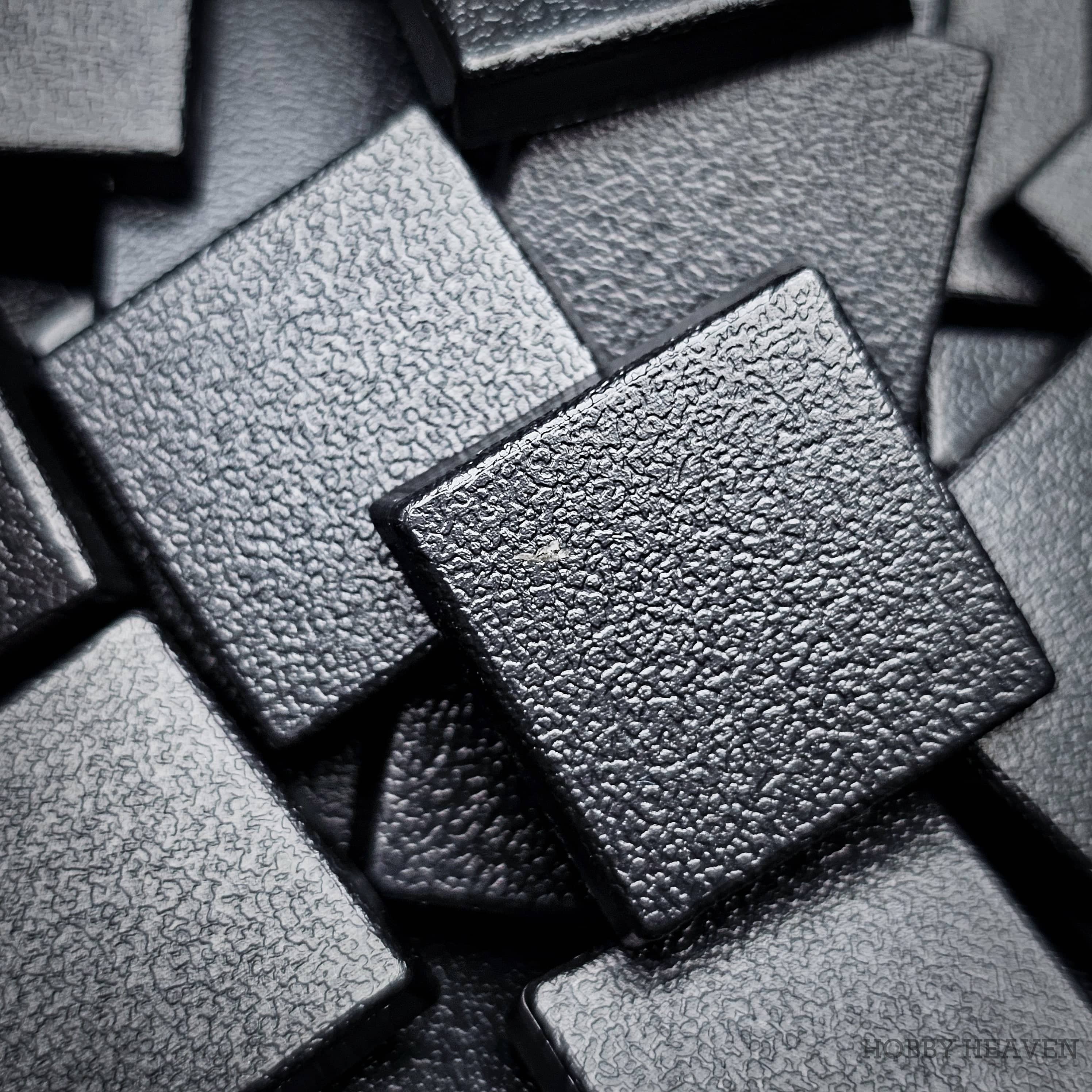 Base 20mm Square Plain Plastic Bases for Wargaming Miniatures