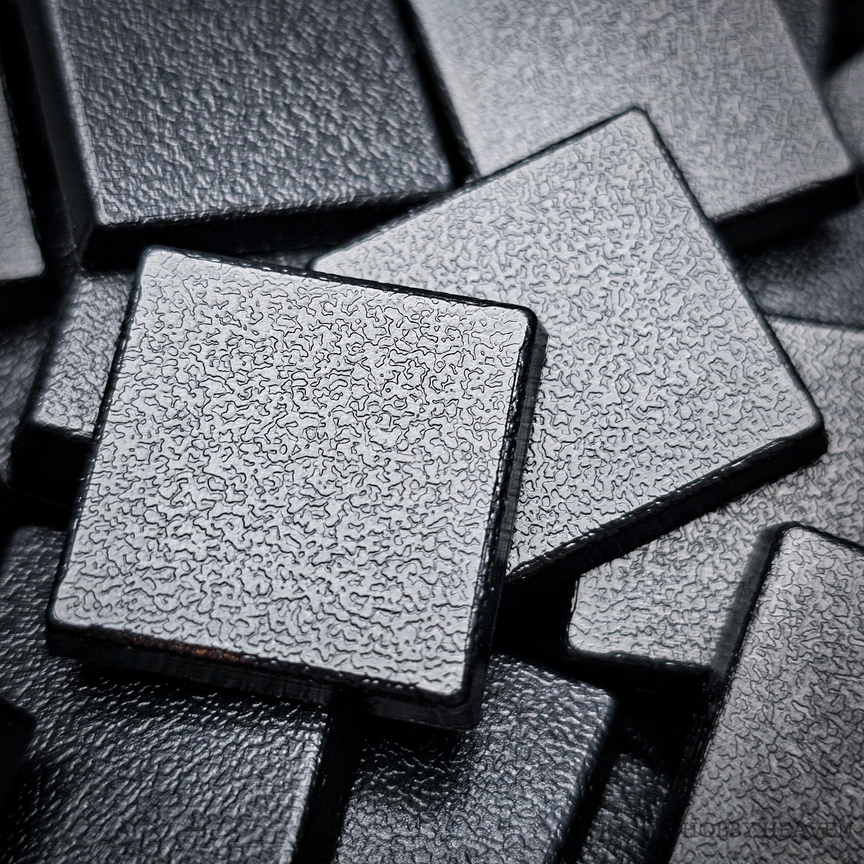 Base 20mm Square Plain Plastic Bases for Wargaming Miniatures