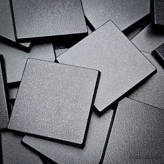 Base 40mm Square Plain Plastic Bases