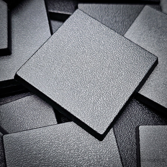 Base 40mm Square Plain Plastic Bases