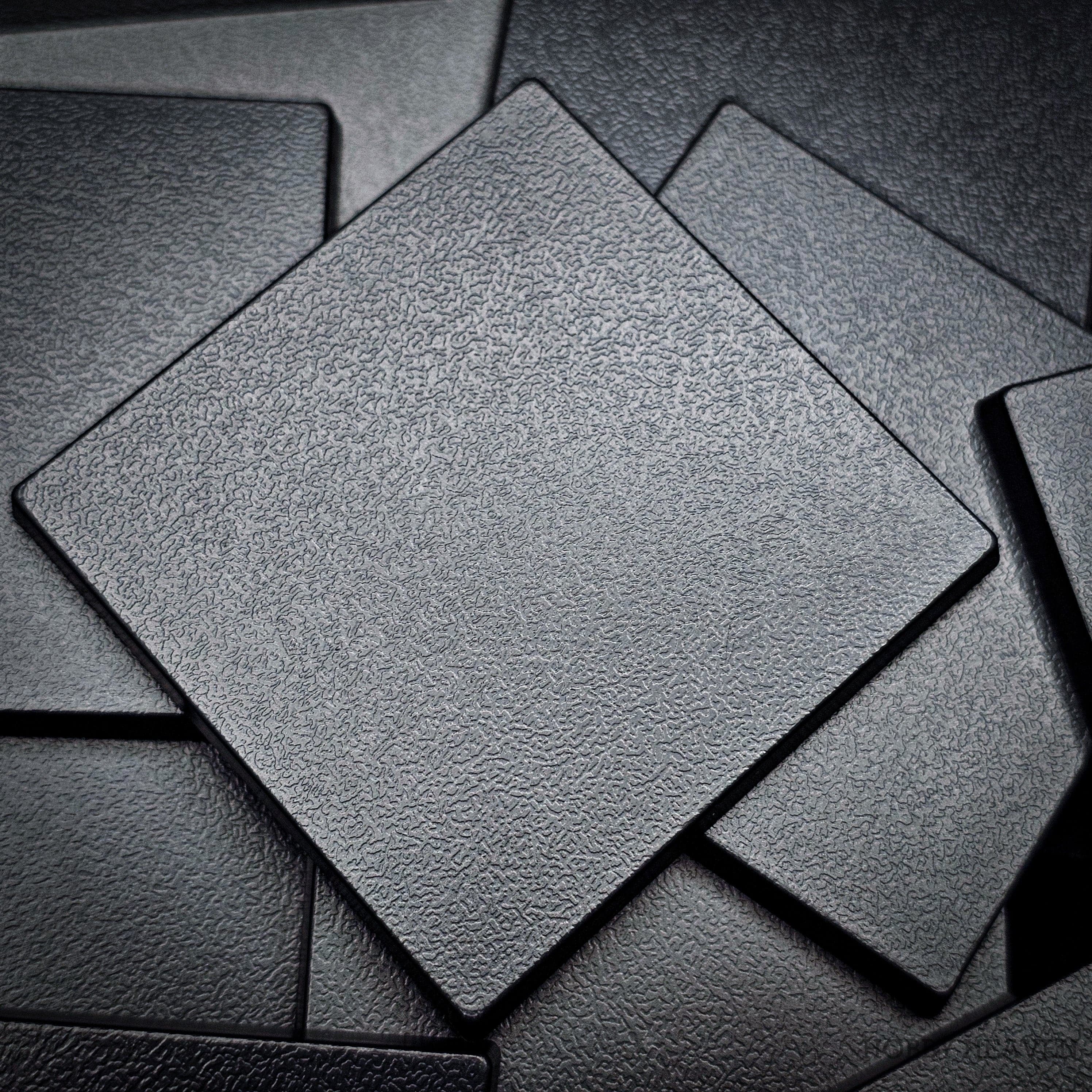 Base 50mm Square Plain Plastic Bases