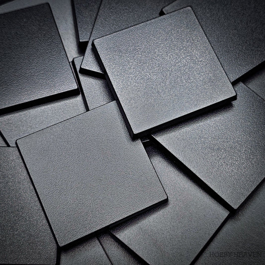 Base 50mm Square Plain Plastic Bases