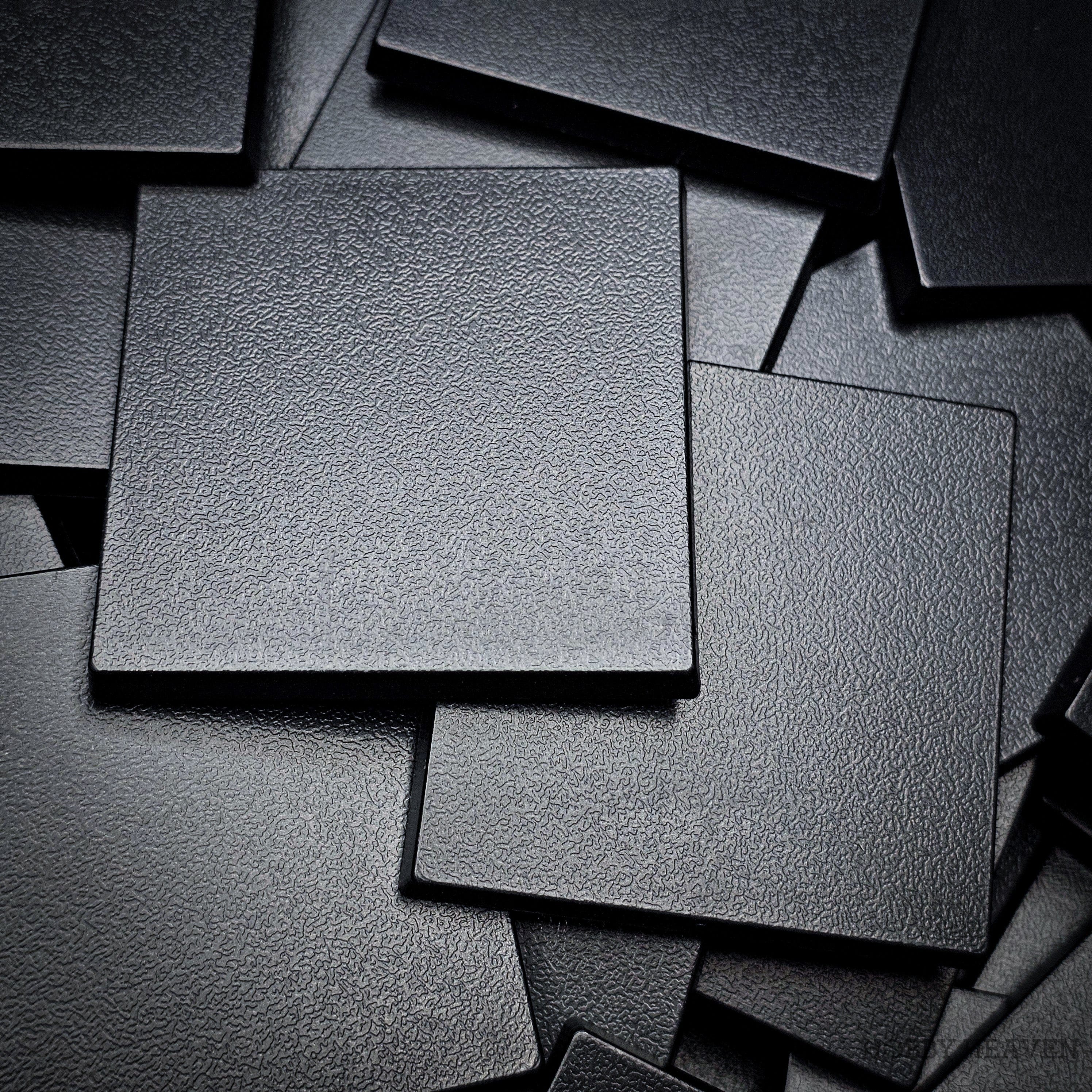 Base 50mm Square Plain Plastic Bases