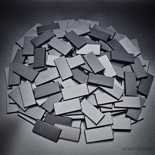 Base 50x25mm Rectangular Plain Plastic Bases