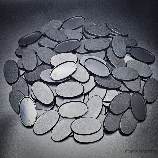 Base 60x35mm Oval Plain Plastic Bases