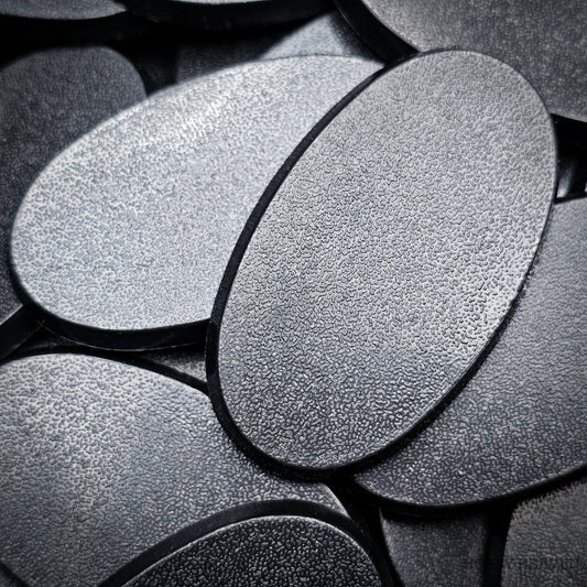Base 60x35mm Oval Plain Plastic Bases