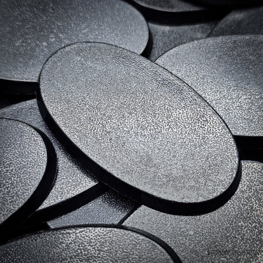 Base 60x35mm Oval Plain Plastic Bases