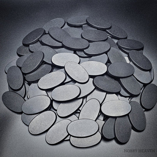Base 60x35mm Oval Plain Plastic Bases